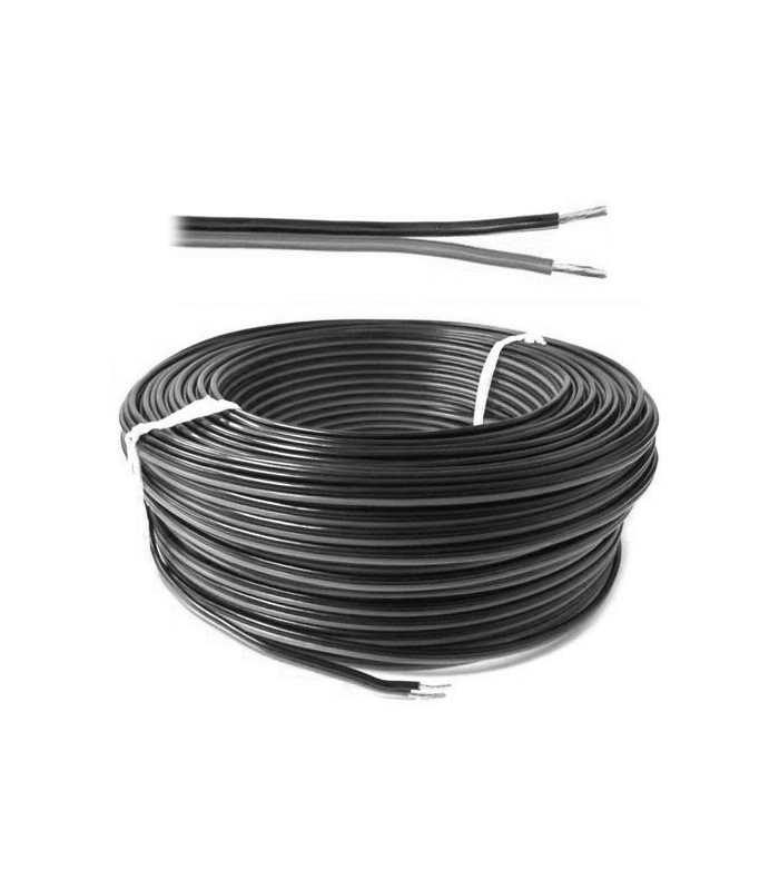 Draht Multipolaren kabel abschnitt 2x1,5 mmq Grau Schwarz