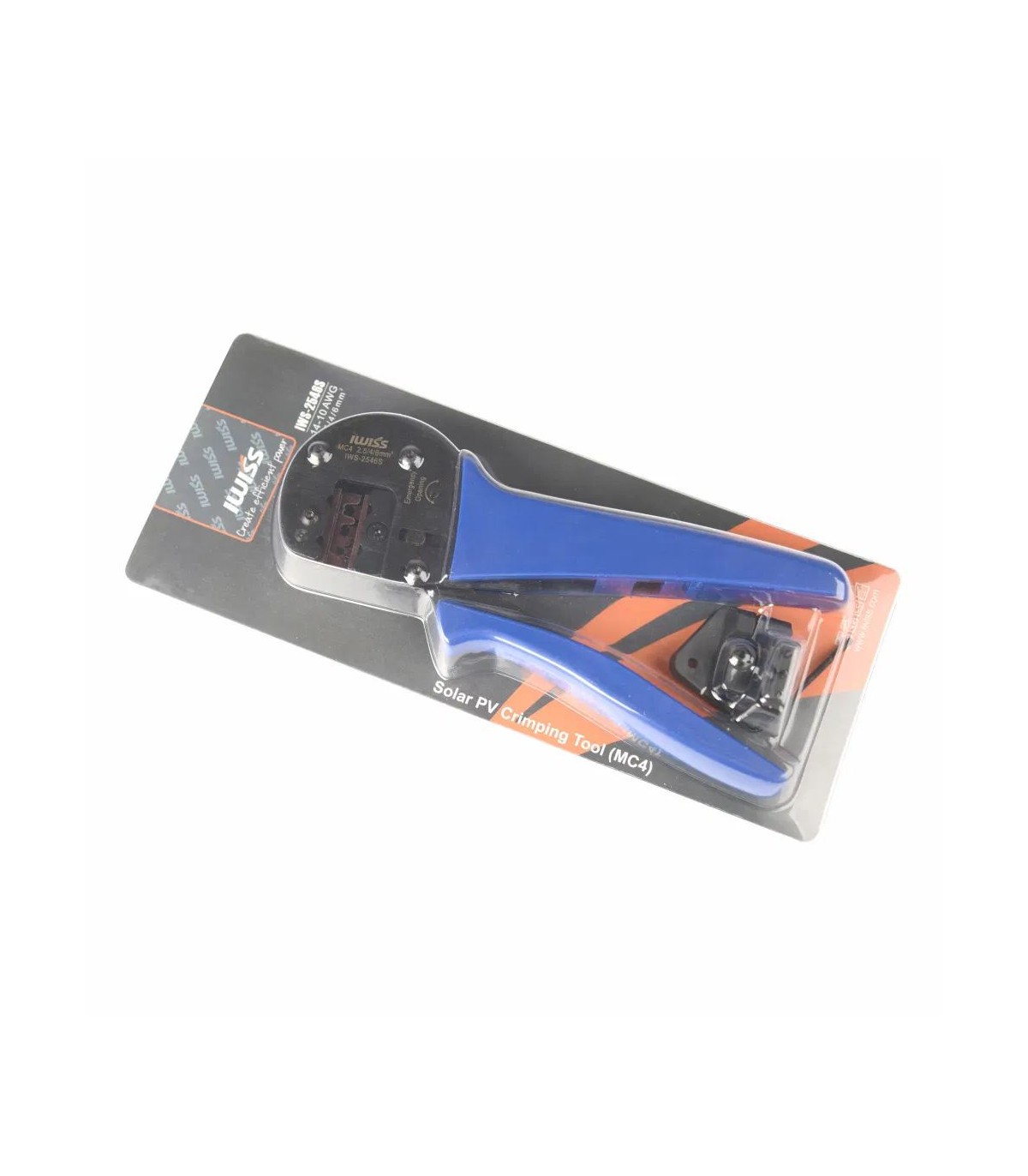Conector Solar MC4, herramienta de prensado, crimpadora de trinquete,  herramientas de abrazadera de a-2546b con 1 par de llaves inglesas -  AliExpress