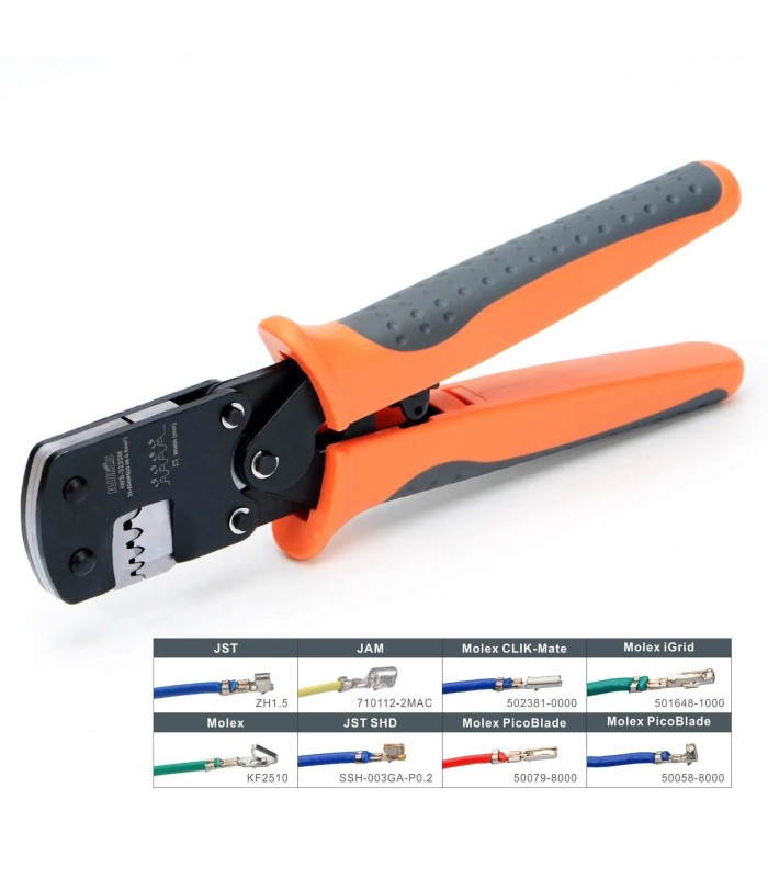 Crimping tool for micro terminals 0.03-0.52 mmq 32-20 AWG