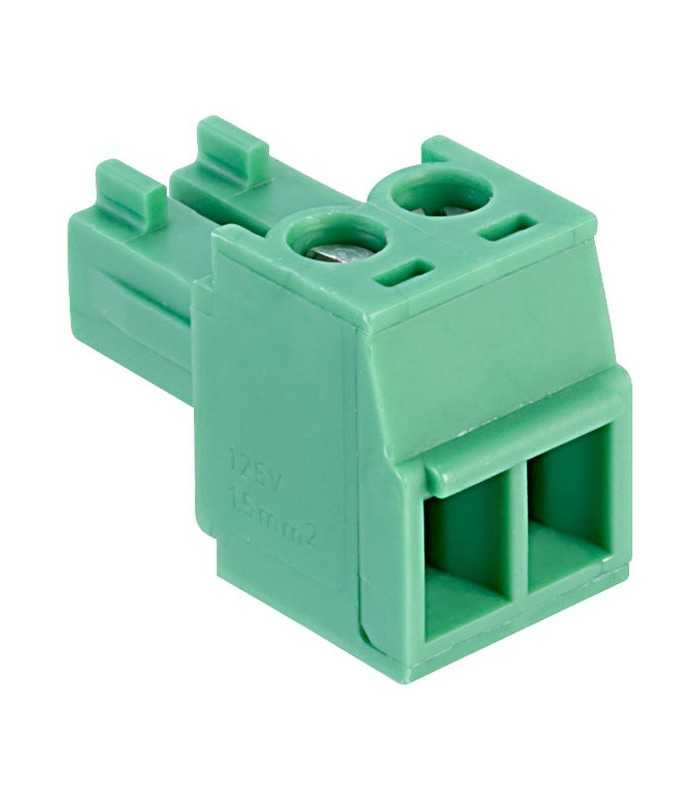 Connector terminal block to carriage 3,81 pitch Female 2 Way Green