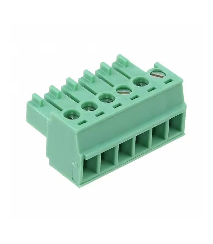 Connector terminal block to carriage 3,81 pitch Female 6 Way Green Phoenix