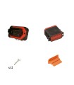 Kit connettore serie DT13 femmina 12 vie da C.S. Nero G003