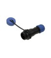 Connector SP13 Series male 2 Way with cap