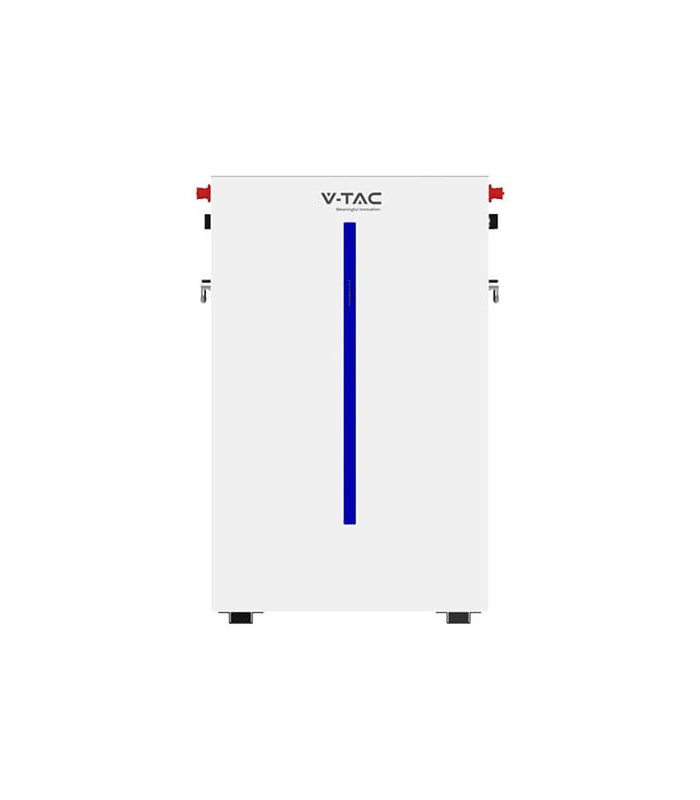Batteria LiFePo4 51,2V 200Ah 10,24 KWh per inverter fotovoltaico, BMS  integrato, montaggio a parete - V-TAC VT-12040 11447