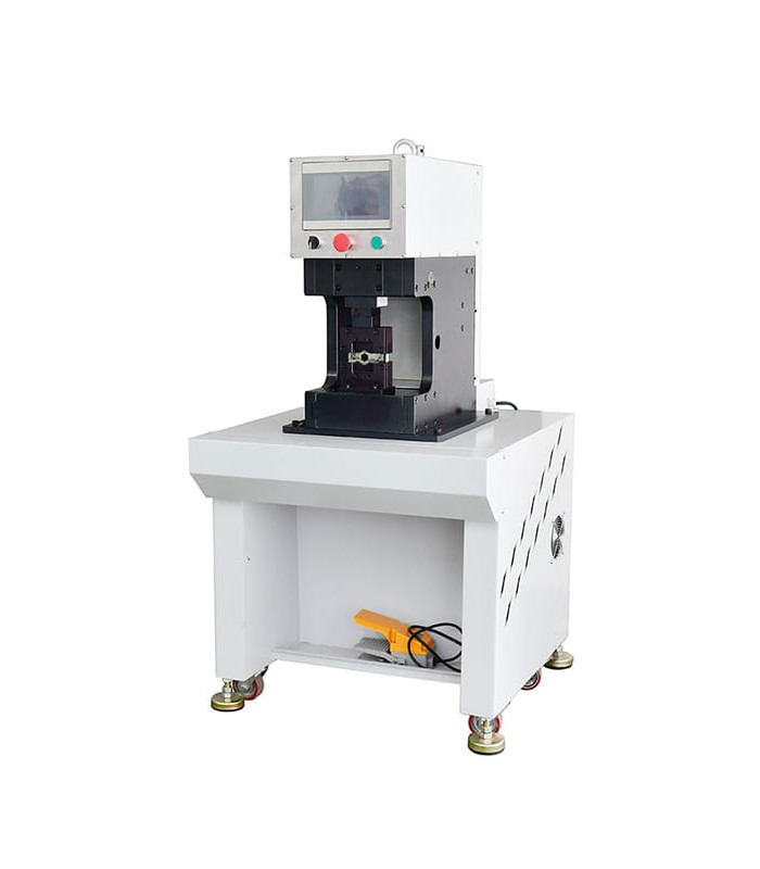 Elektrische Maschine zum Verpressen von blanken Kabelschuhen 2,5 - 300 mm² mit Servomotor