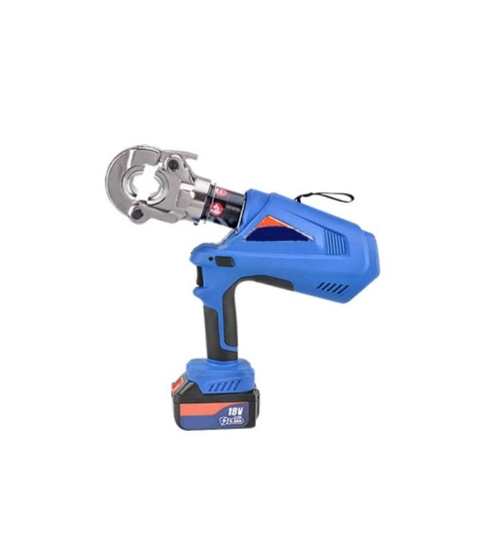 Battery-powered crimping tool for cable lugs with interchangeable dies, power 60kN