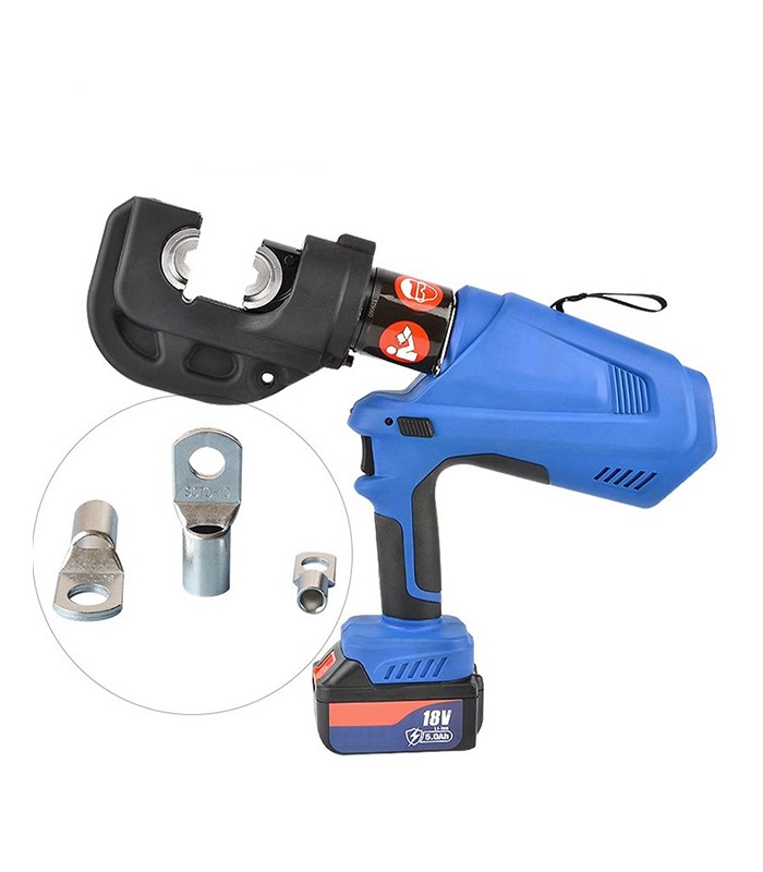 Crimpatrice a batteria per capicorda con matrici intercambiabili potenza 120kN