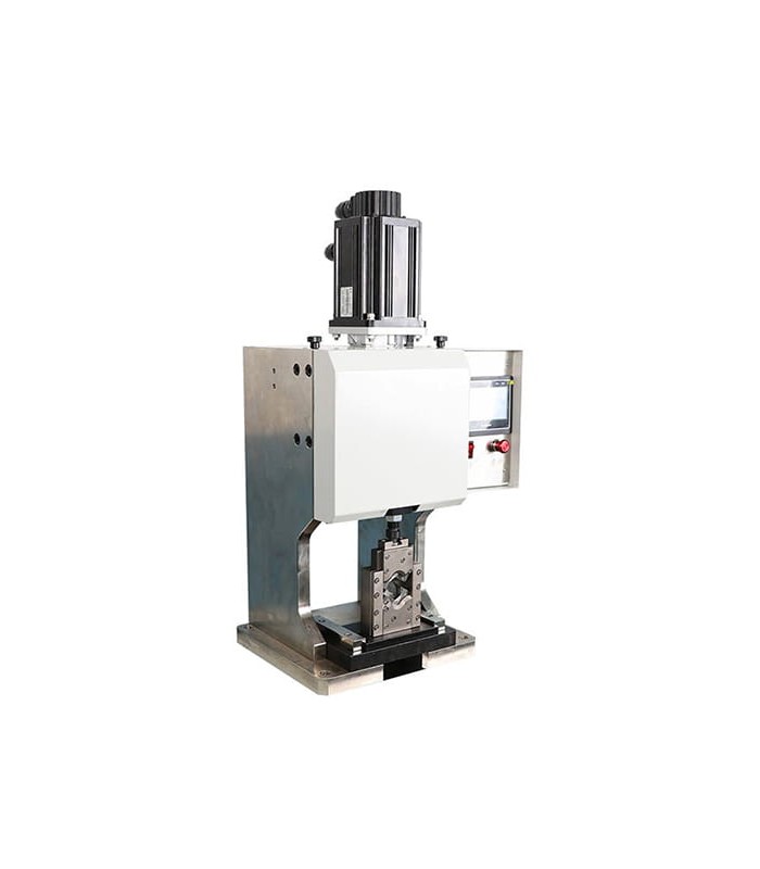 Máquina eléctrica para engarzar terminales de cable desnudos 10 - 120 mm² con servomotor