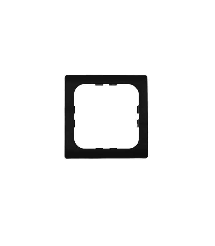 Frame for sockets and switches in black 60x60 ABS