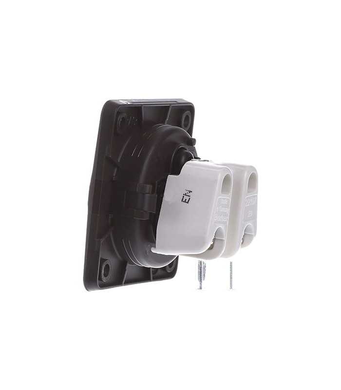Schuko socket 250V 16A for black panel