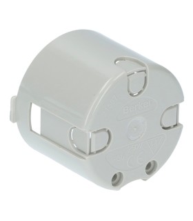 Caja circular de empotrar para protección de toma 250V IP30 gris