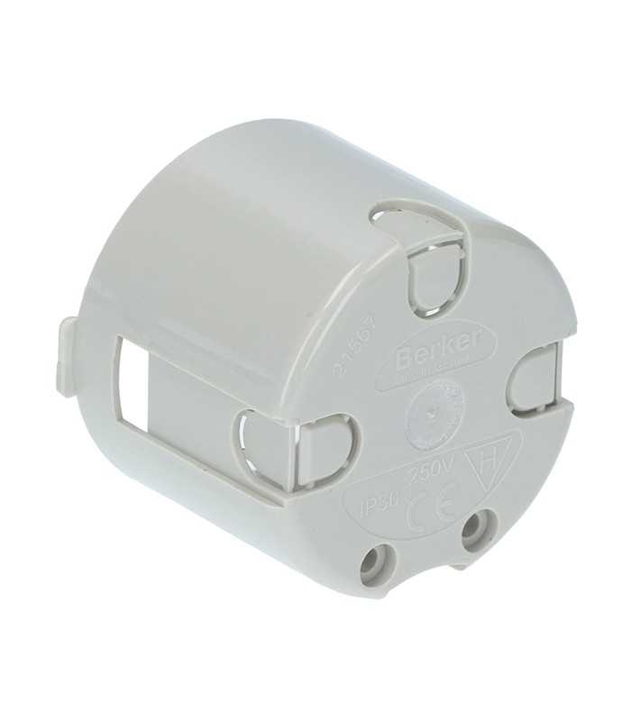 Circular recessed housing for 250V IP30 socket protection grey