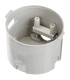 Circular recessed housing for 250V IP30 socket protection grey