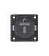 UK-Einbausteckdose „Integro“ Serie 250V dunkelgrau anthrazit