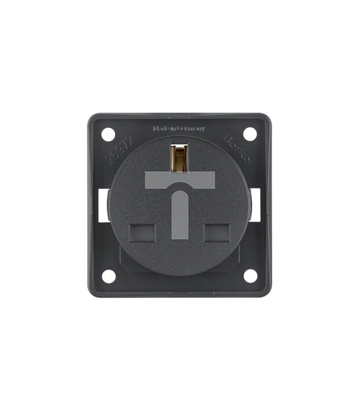 Presa UK da pannello serie "Integro" 250V grigio scuro antracite