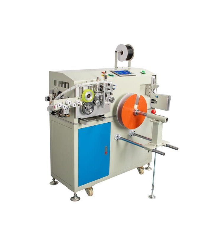 Machine pour couper sur mesure, enrouler avec et sans bobine et attacher automatiquement des câbles Ø1-10mm