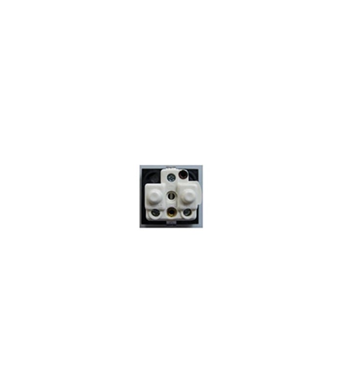 Schuko-Steckdose „reduziert“ 250V 10/16A schwarzes Panel