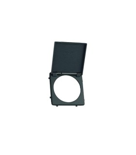 Cover for reduced size circular burglary sockets black Sysatem 20000