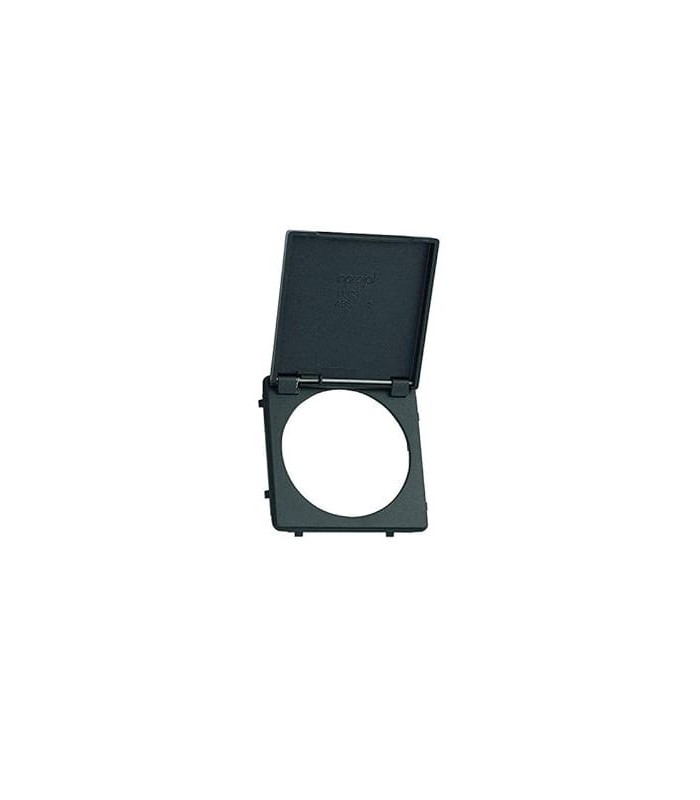 Cover per prese scasso circolare formato ridotto nera sysatem 20000