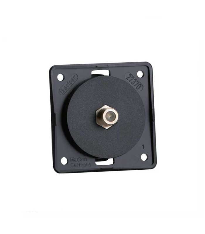 Integro series 250V SAT TV socket for anthracite panel