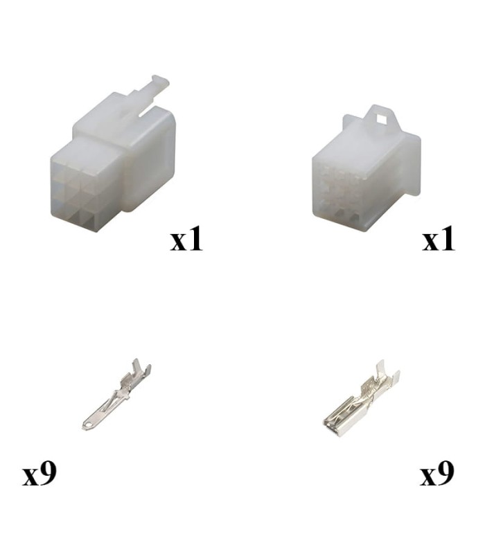 Kit Connecteur MTW series Mâle female 9 Voies