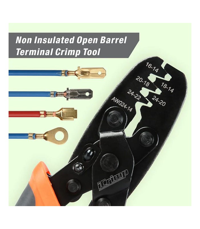 Pince à sertir pour bornes non isolées (Molex, Delphi, AMP, Deutsch)