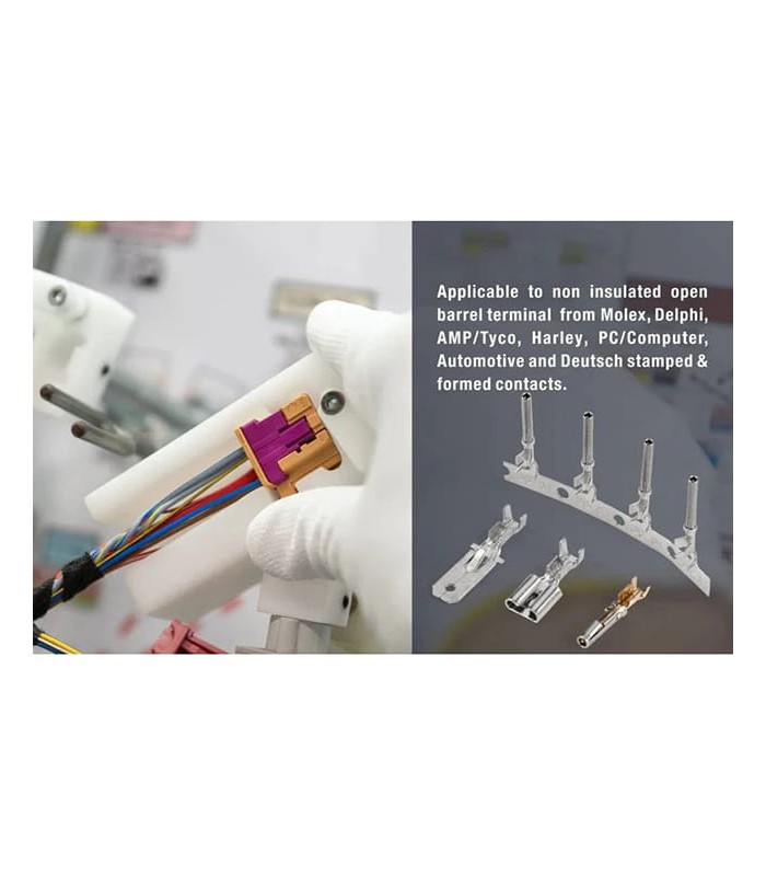 Crimping tool for non-insulated terminals (Molex, Delphi, AMP, Deutsch)