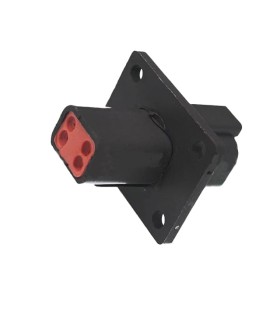 Steckverbinder DT Series Weiblich 4 Wege aus dem Panel schwarz