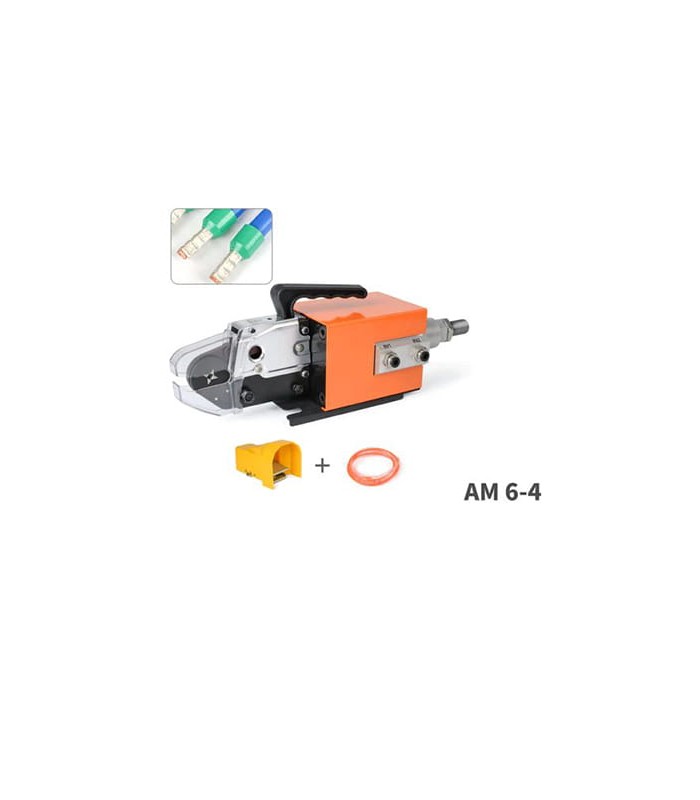 Pneumatic crimping tool for square crimping of cable end sleeves (0.25–6 mmq)