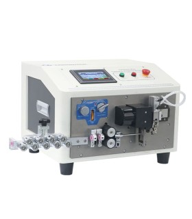 Automatic machine for cutting and stripping single core cables from 1 to 6 mm² with extremely short lengths