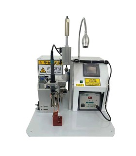Macchina semiautomatica per la saldatura di cavi e connettori
