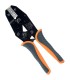 Pinza crimpatrice a cricchetto per terminali faston, forcelle e occhielli 1.00–6.00 mmq