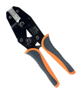 Ratchet crimping tool for faston terminals, forks and eyelets 1.0–6.0 mmq