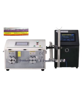 Macchina automatica per taglio e spelatura di cavi unipolari (1.5-35 mm²) + marcatrice a inkjet