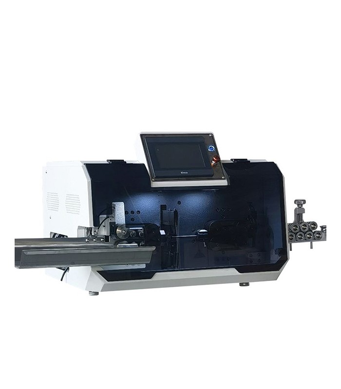 Automatic cutting and stripping machine for single and multi-core cables