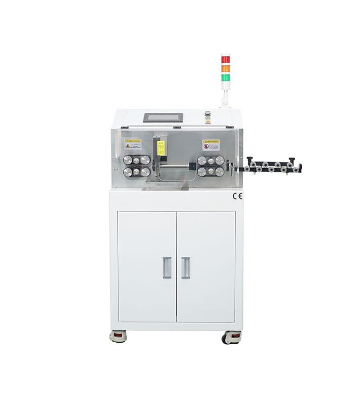 Automatic cutting and stripping machine for single and multi-core cables with bench (1.5-50 mmq)