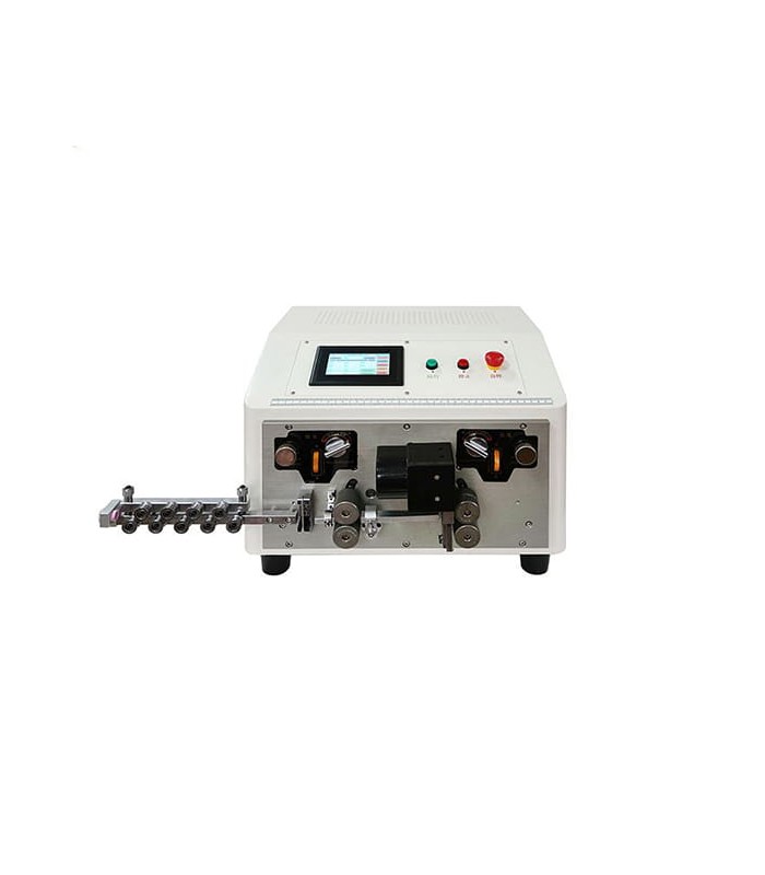 Machine automatique pour couper, dénuder et dénuder 2* câbles bipolaires (0,3 - 2 mmq)