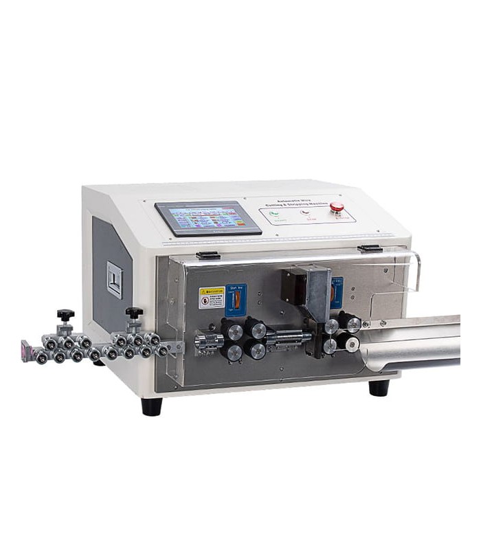 Automatische Maschine zum Schneiden und Abisolieren von einadrigen Kabeln (0,5 - 25 mmq)