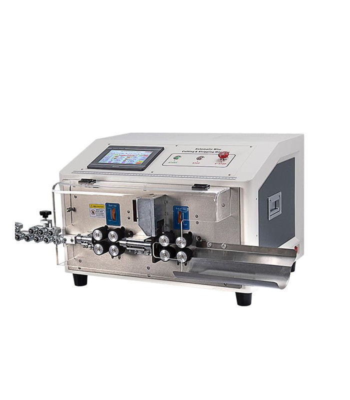 Automatische Maschine zum Schneiden und Abisolieren von einadrigen Kabeln (0,5 - 25 mmq)