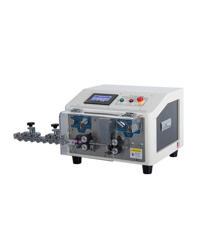 Machine automatique pour couper et dénuder les câbles unipolaires (1 - 16 mmq)