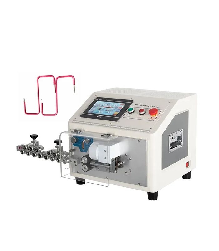 Automatic machine for cutting, stripping and bending single-core rigid single-core cables (1 - 6 mmq)