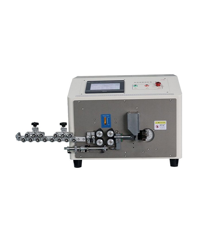 Machine automatique pour couper, dénuder et plier les câbles unipolaires rigides unipolaires (1 - 16 mmq)