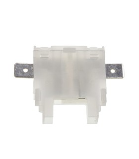 UNIVAL Fuse Holder with 6.3x0.8 Lateral Male Contacts Transparent