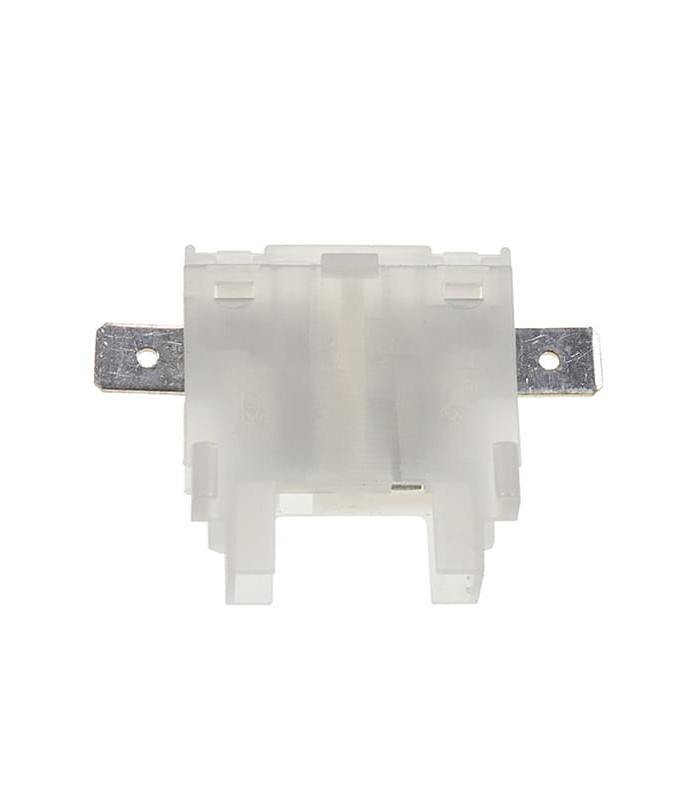 Porte-fusible UNIVAL avec contacts mâles latéraux 6,3x0,8, transparent