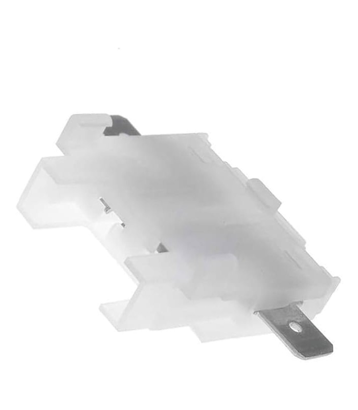 UNIVAL Fuse Holder with 6.3x0.8 Lateral Male Contacts Transparent
