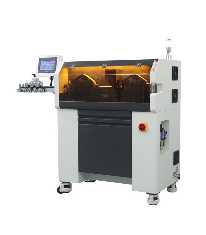 Automatische Maschine zum Schneiden und Abisolieren von ein- und mehradrigen Kabeln (25 - 120 mmq) (Ø 12 - 24 mm)