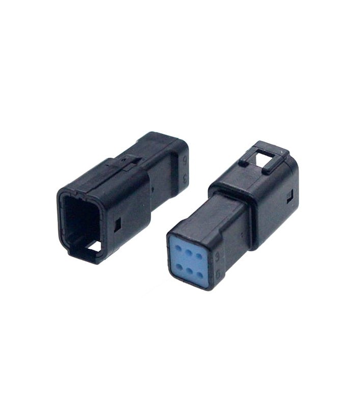 Connecteur JWPF femelle 6 Voies noir