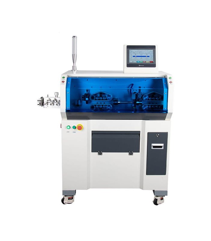 Automatische Maschine zum Schneiden und Abisolieren von ein- und mehradrigen Kabeln (4 - 70 mmq)