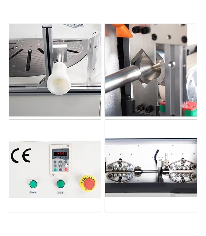 Machine automatique pour couper et dénuder les câbles unipolaires et multipolaires (4 - 70 mmq)