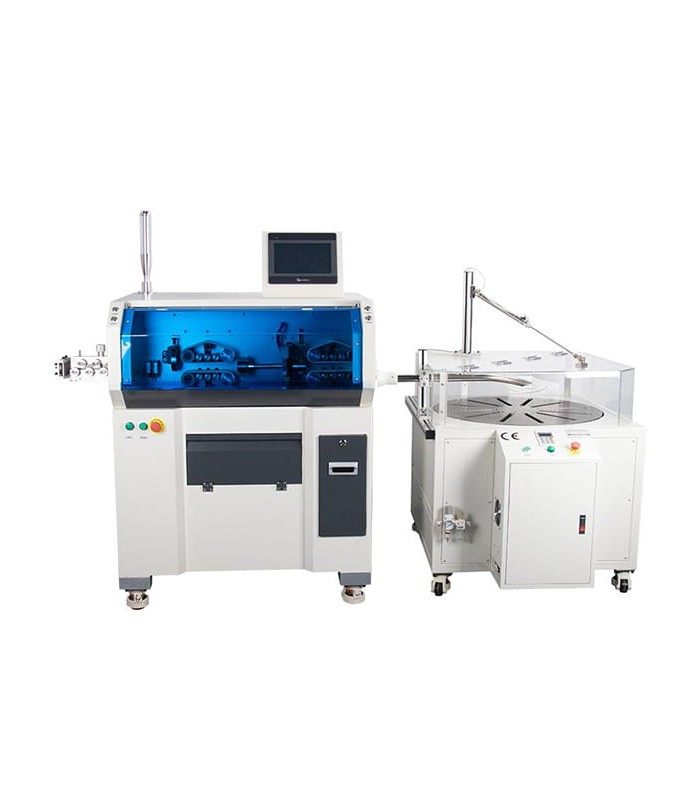 Automatic machine for cutting and stripping single-core and multi-core cables with winder (4 - 70 mmq)